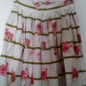 Vintage Handmade 1960’s Floral Print Half Apron
